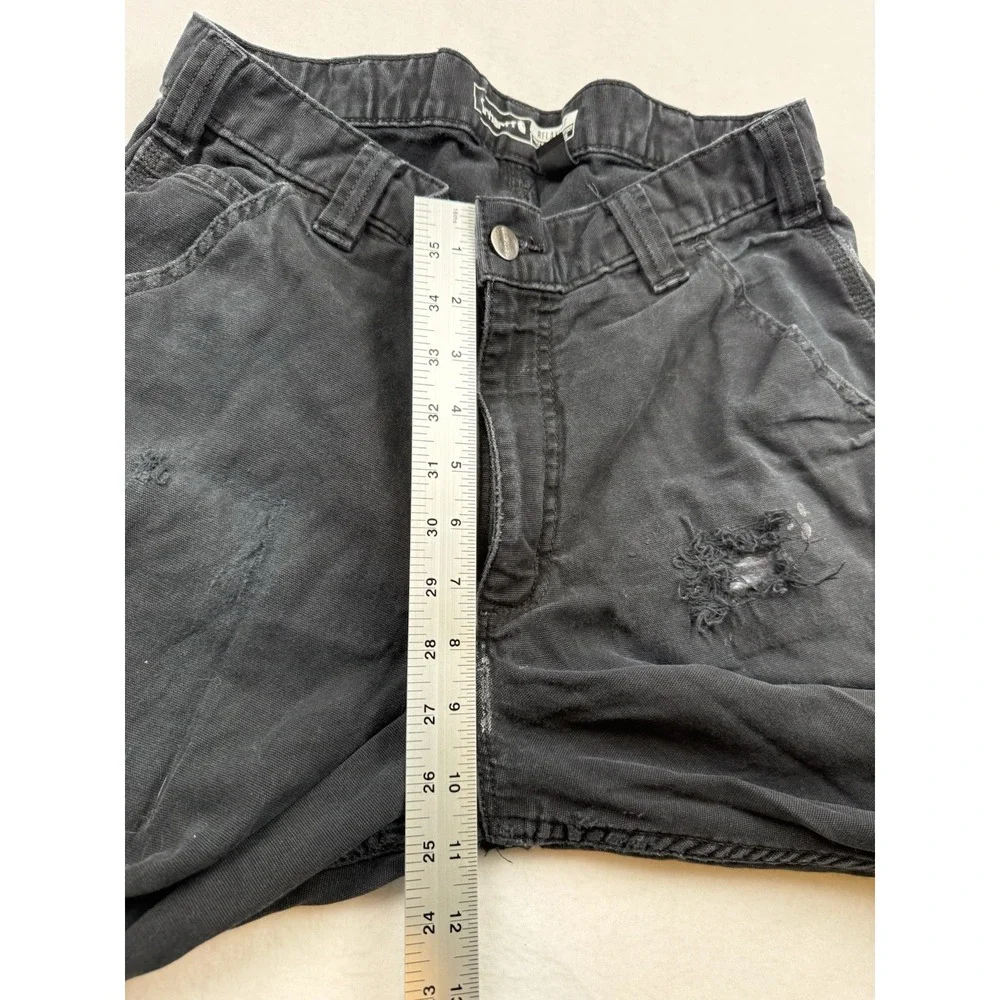 Carhartt Carpenter Rugged Flex Work Pants Black Destroyed Size 32x32 BN2281-M